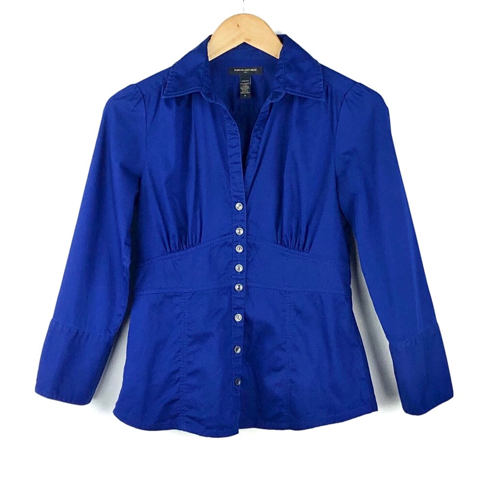 BANANA REPUBLIC FACTORY | Royal Blue Blouse